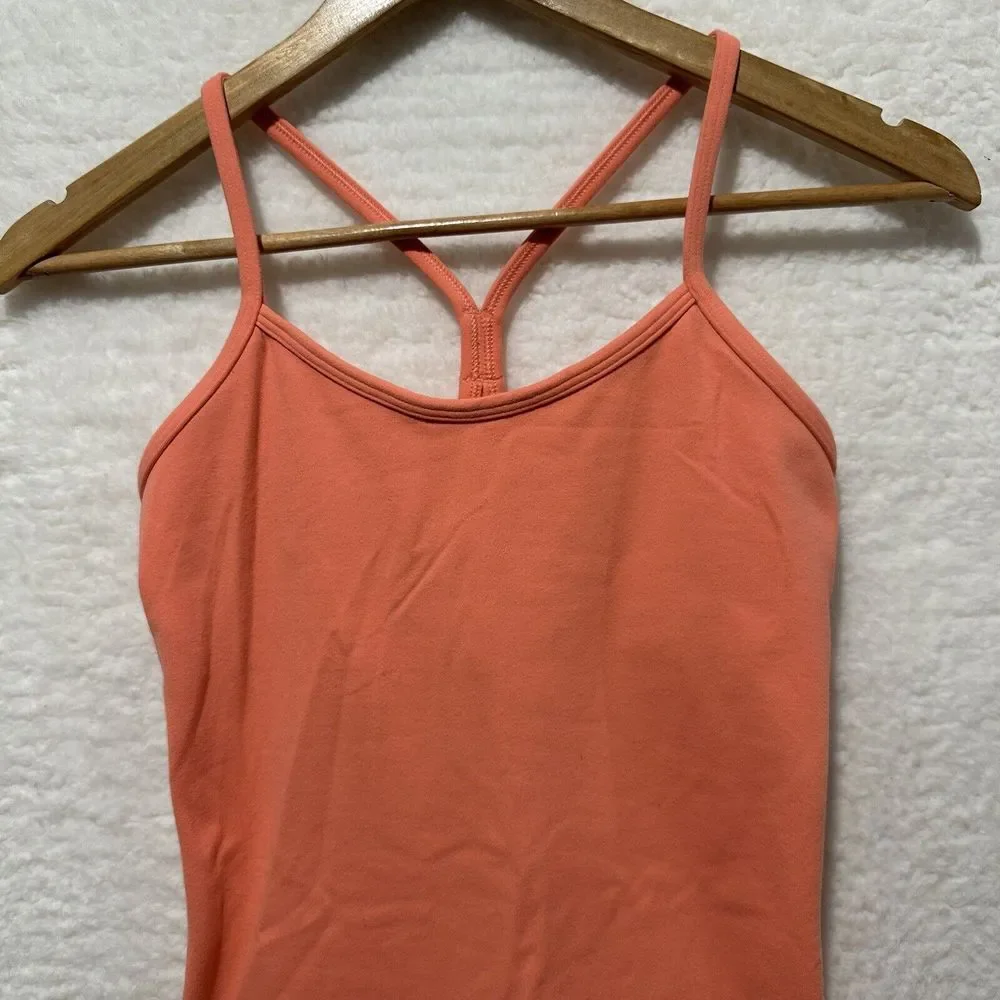 Lululemon Power‎ Y Tank *Luon Coral Women's Size 4